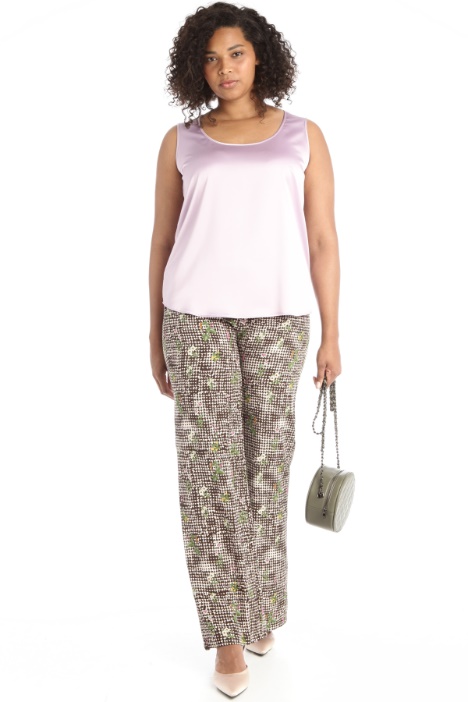 Pantaloni in crepé stampato - Fashion Market