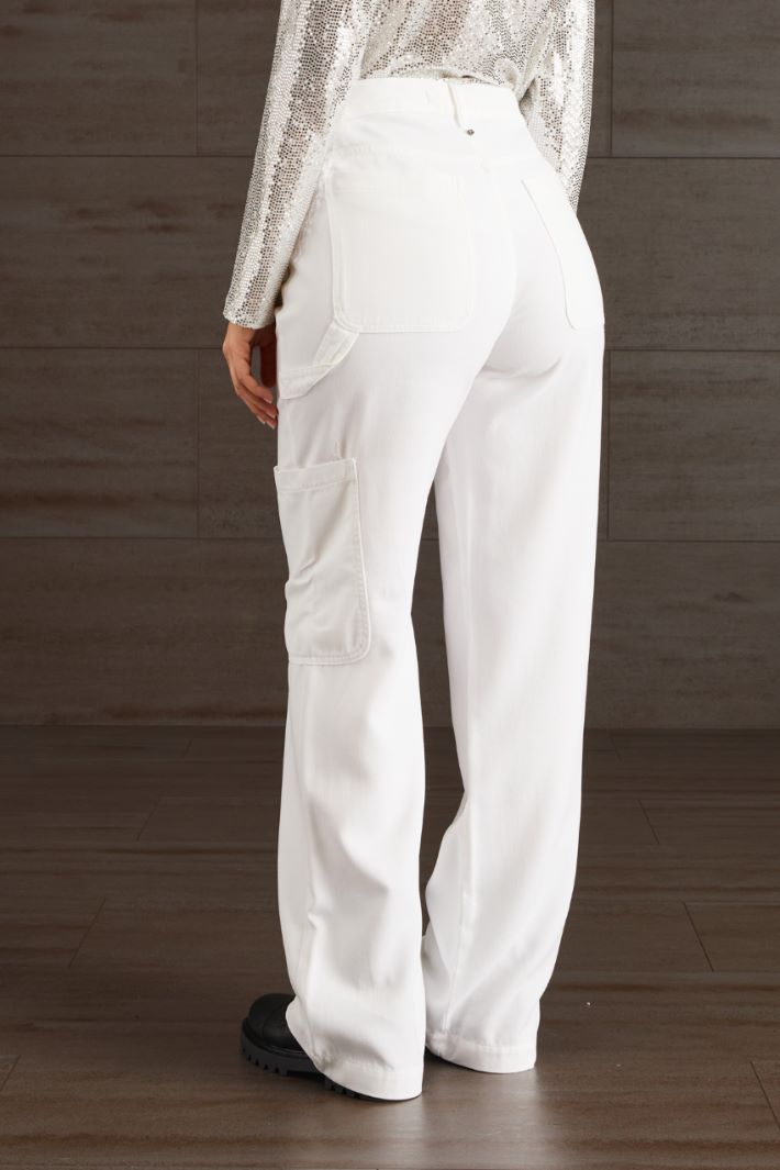 Pantaloni cinque tasche - BIANCO - Fashion Market - 4