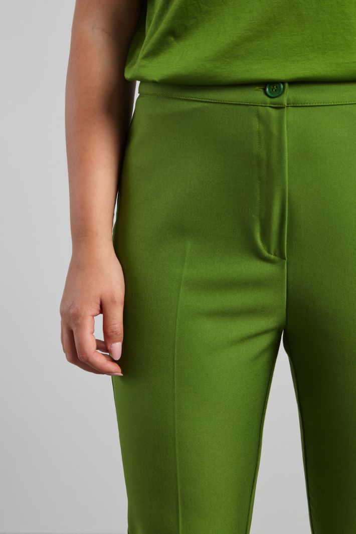 Pantaloni a sigaretta  - VERDE PRATO - Fashion Market - 3