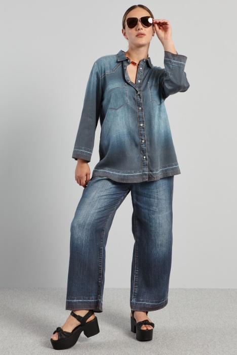 Pantaloni cropped stampati - Fashion Market