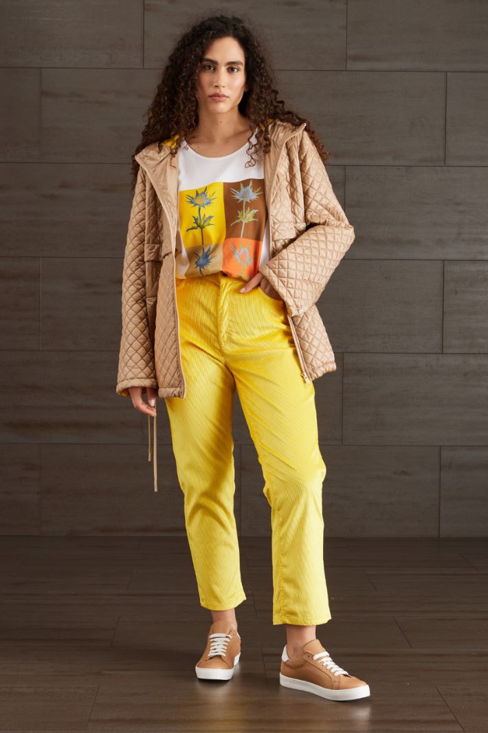 Pantaloni in velluto a coste - GIALLO - Fashion Market