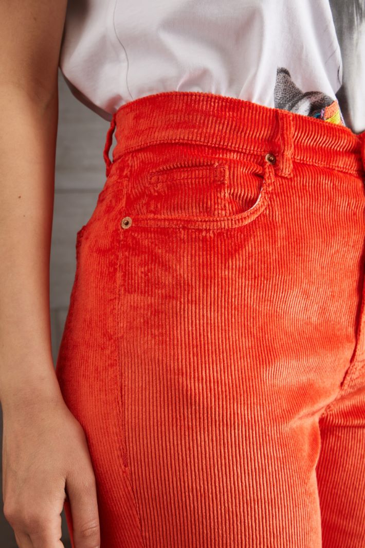 Pantaloni in velluto a coste - CORALLO - Fashion Market - 3