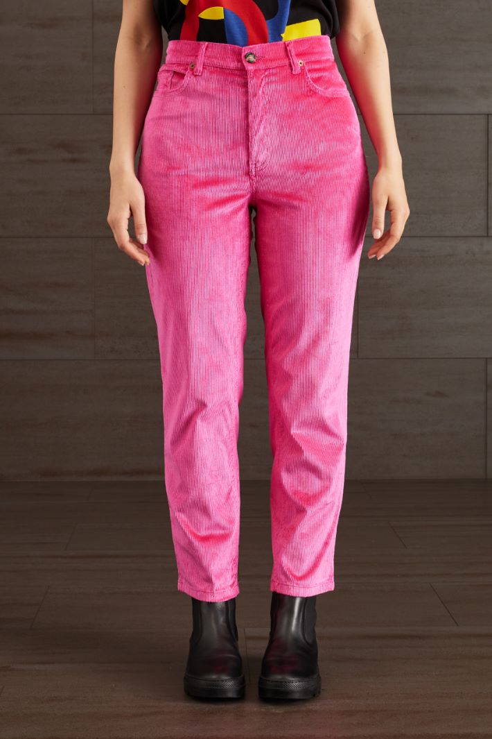 Pantaloni in velluto a coste - FUXIA - Fashion Market - 2