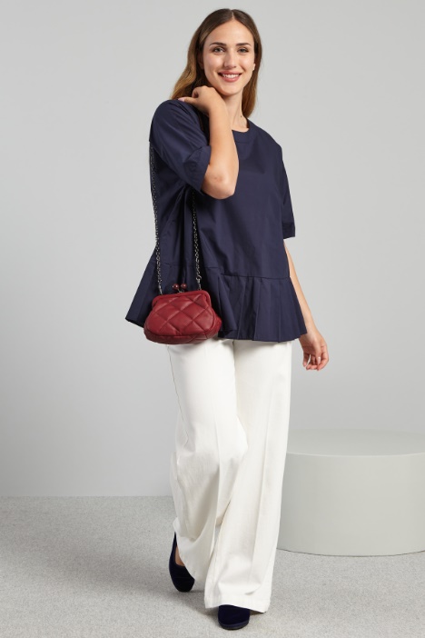 Pantaloni in bull di cotone - Fashion Market