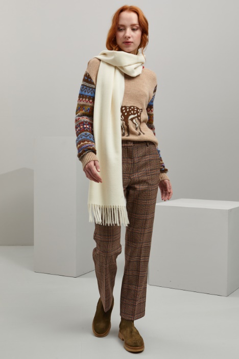 Pantaloni in stuoia di lana - Fashion Market