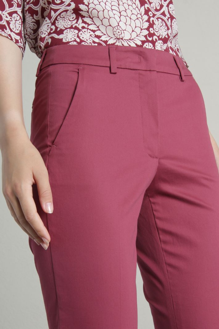 Cotton satin trousers - MALVA - Fashion Market - 3