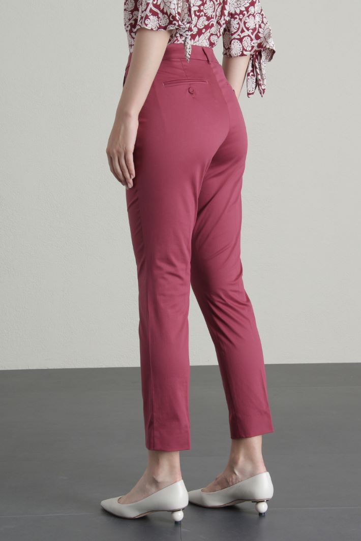 Cotton satin trousers - MALVA - Fashion Market - 2