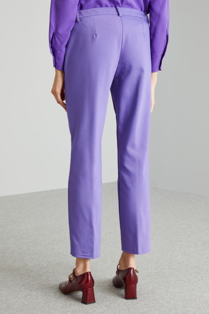 Pantaloni in tela fluida - VIOLA - Fashion Market - 4