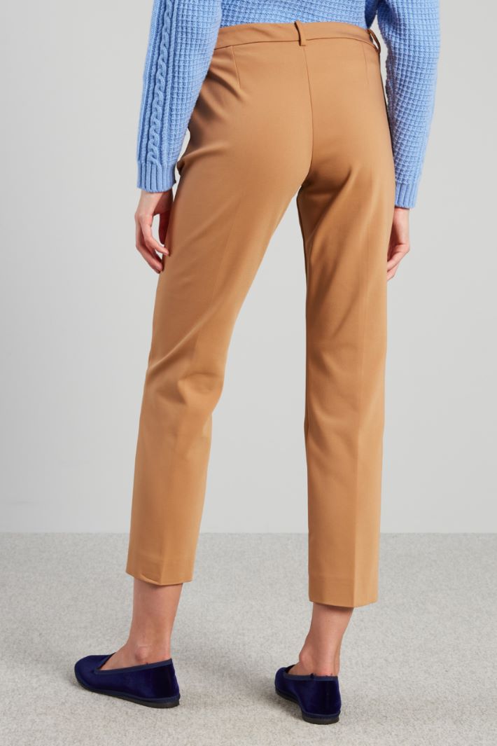 Pantaloni in tela fluida - CAMMELLO - Fashion Market - 4