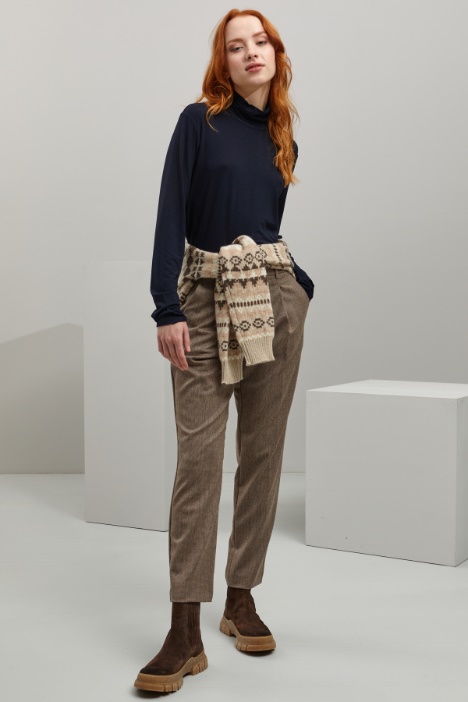 Pantaloni in flanella di lana - Fashion Market