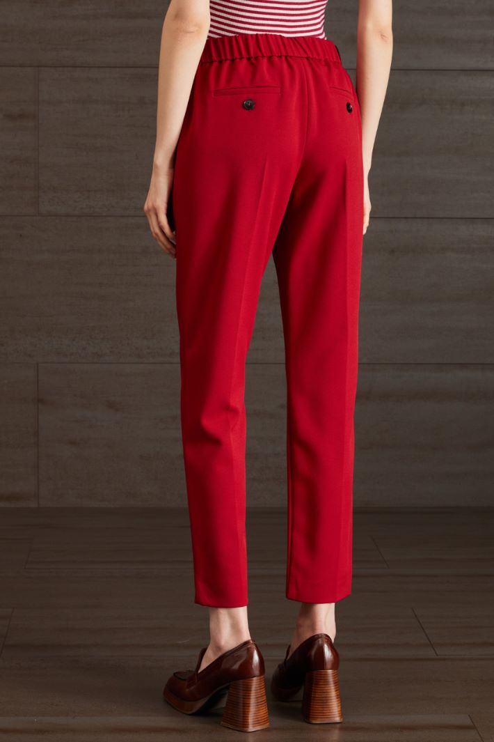 Pantaloni a sigaretta - ROSSO - Fashion Market - 4