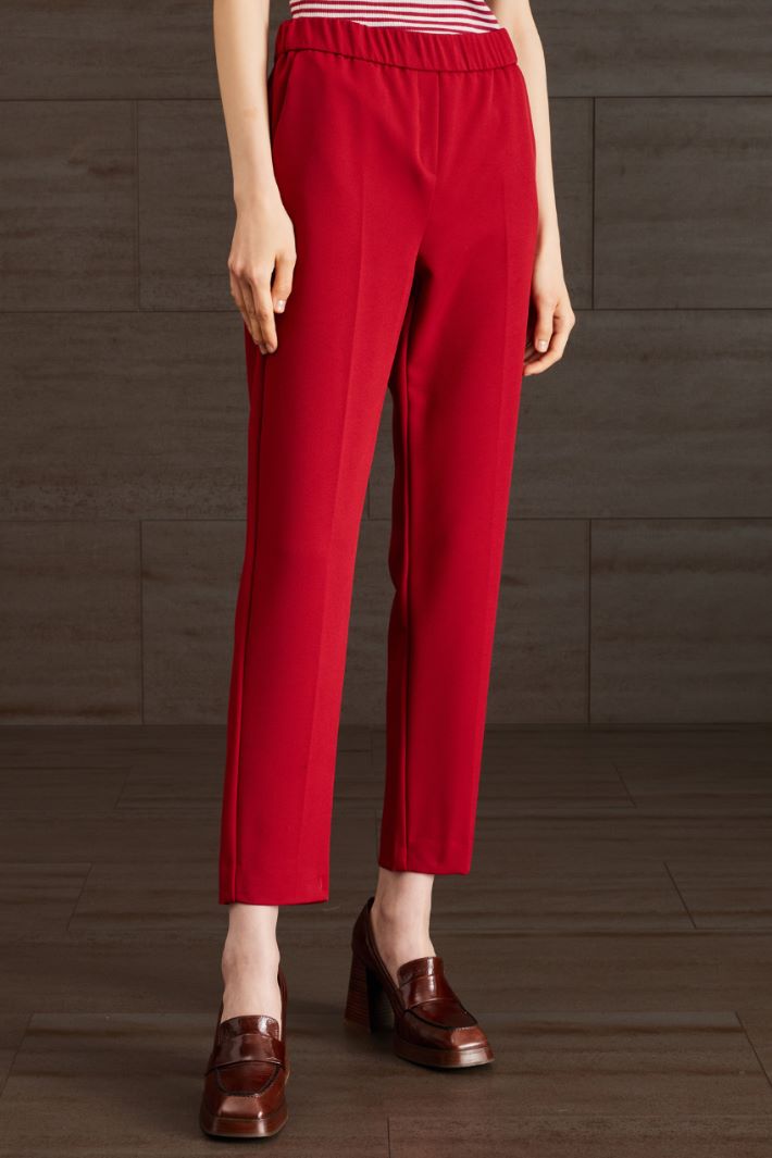 Pantaloni a sigaretta - ROSSO - Fashion Market - 2