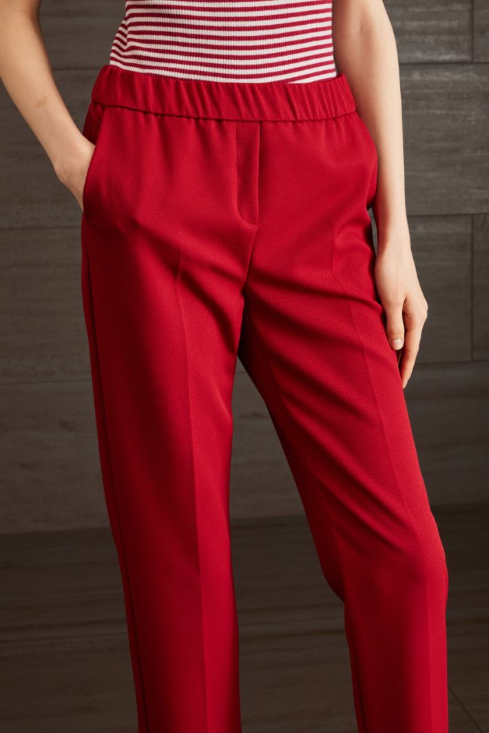 Pantaloni a sigaretta - ROSSO - Fashion Market - 3