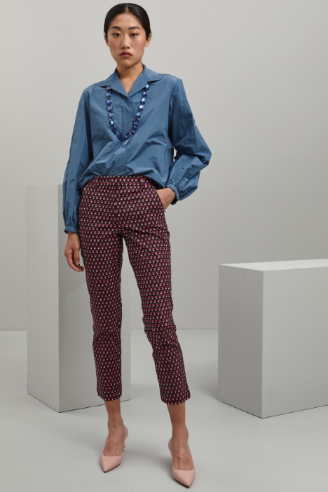 Pantaloni in faille di cotone - Fashion Market