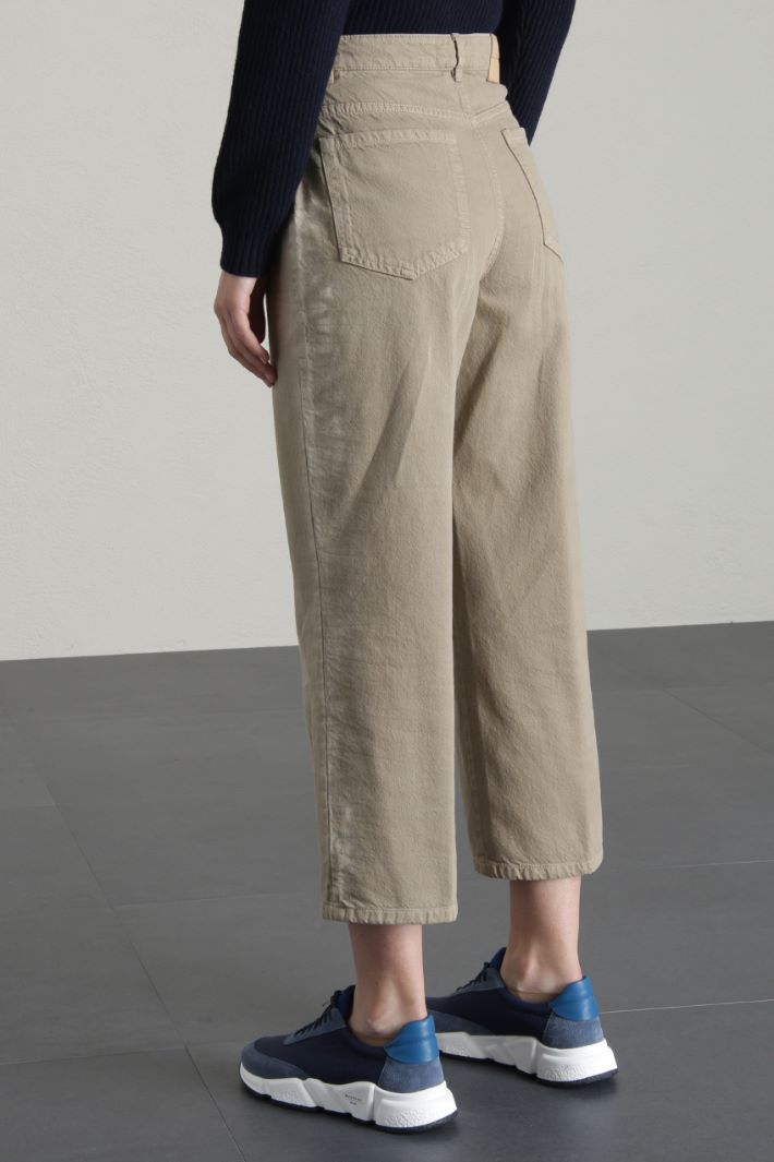 Jeans in denim di cotone - CAMMELLO - Fashion Market - 2