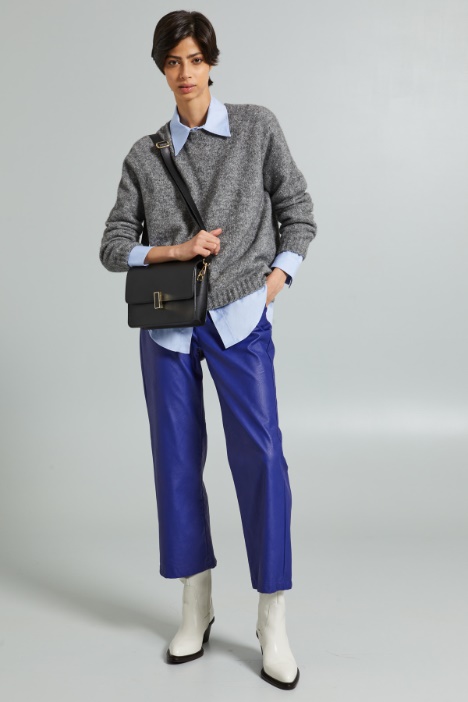 Pantaloni in jersey spalmato - Fashion Market