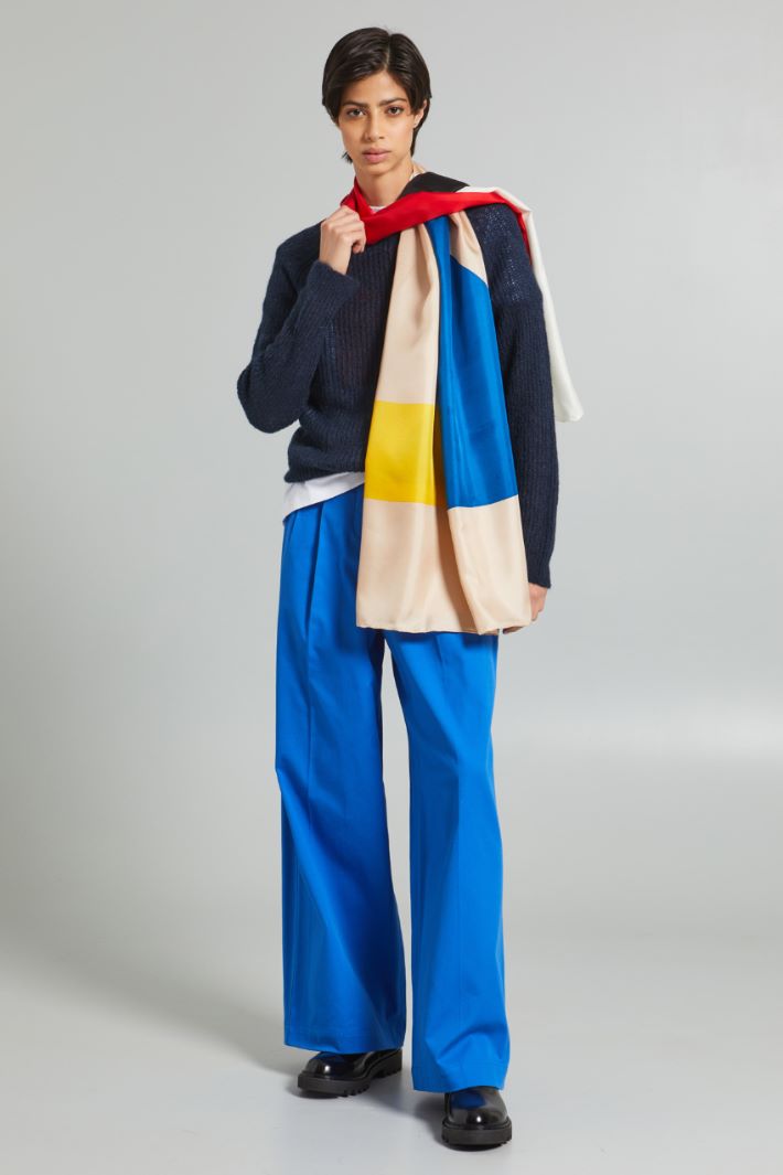 Pantaloni svasati in tricotina - BLUETTE - Fashion Market