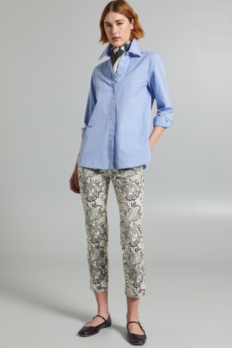 Pantaloni in cotone stampato - Fashion Market