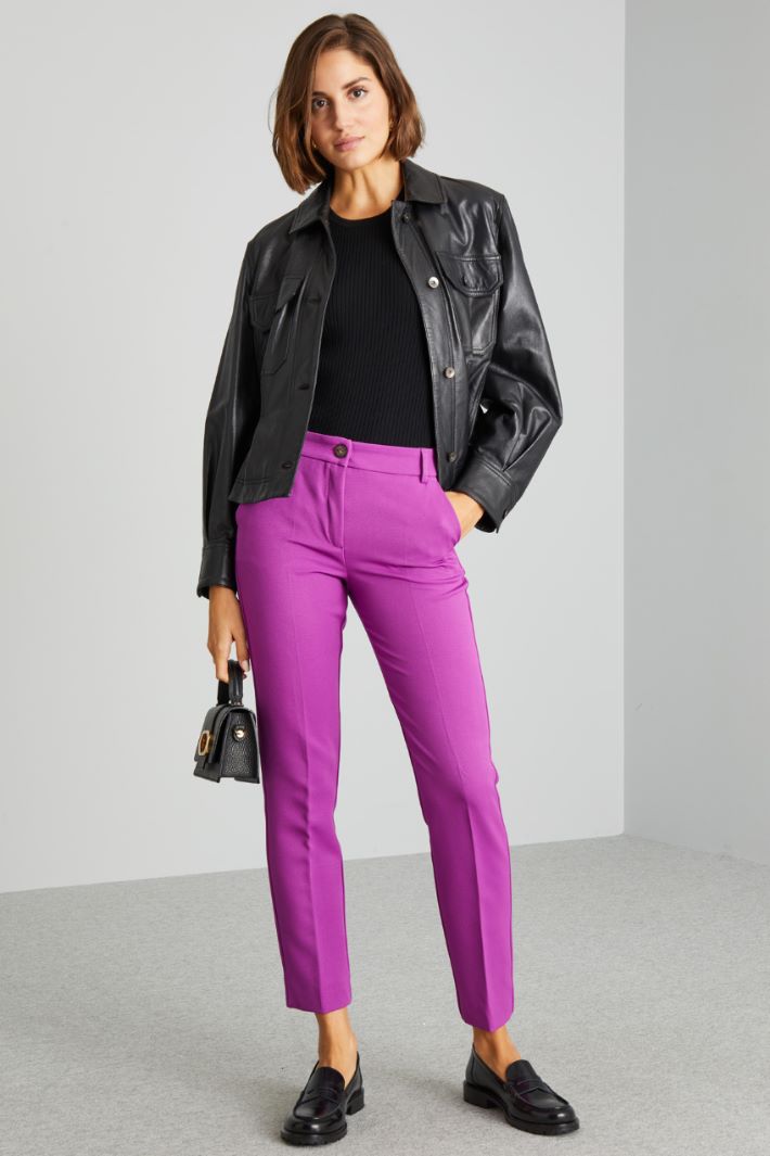 Pantaloni in tricotina - ROSA - Fashion Market