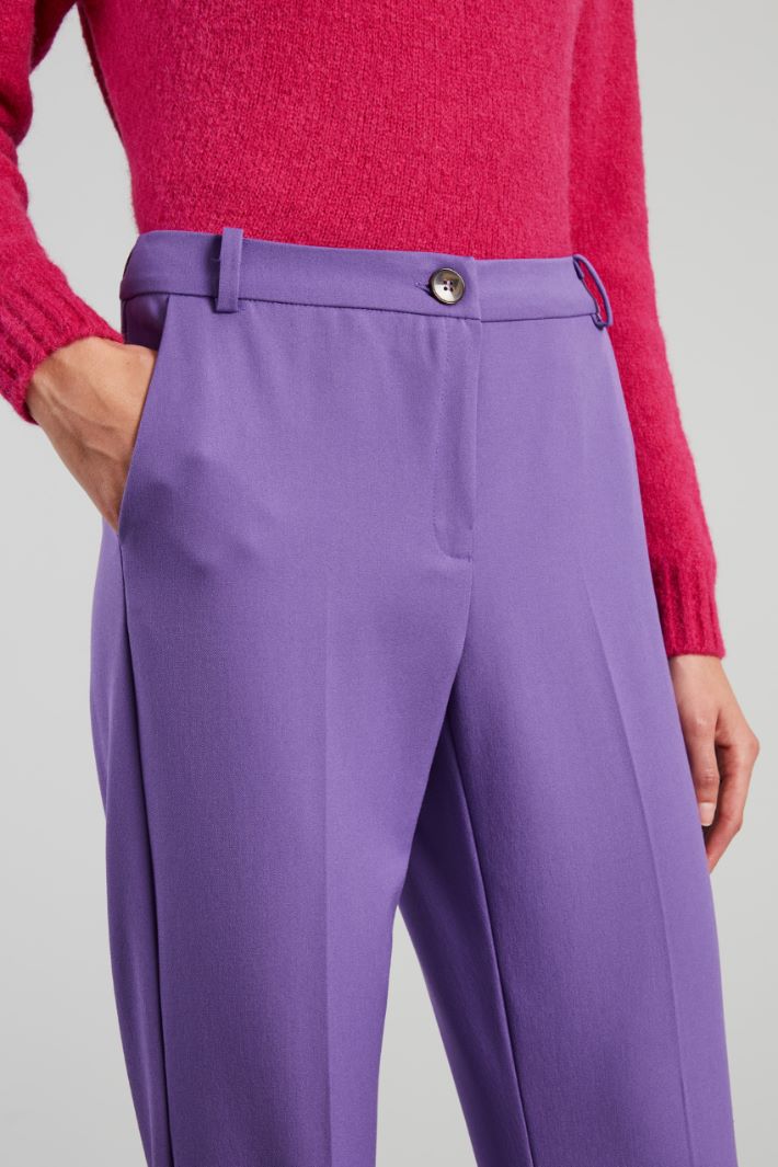 Pantaloni a sigaretta in levantina - VIOLA - Fashion Market - 3
