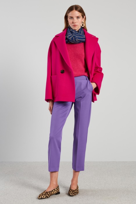 Pantaloni a sigaretta in levantina - Fashion Market