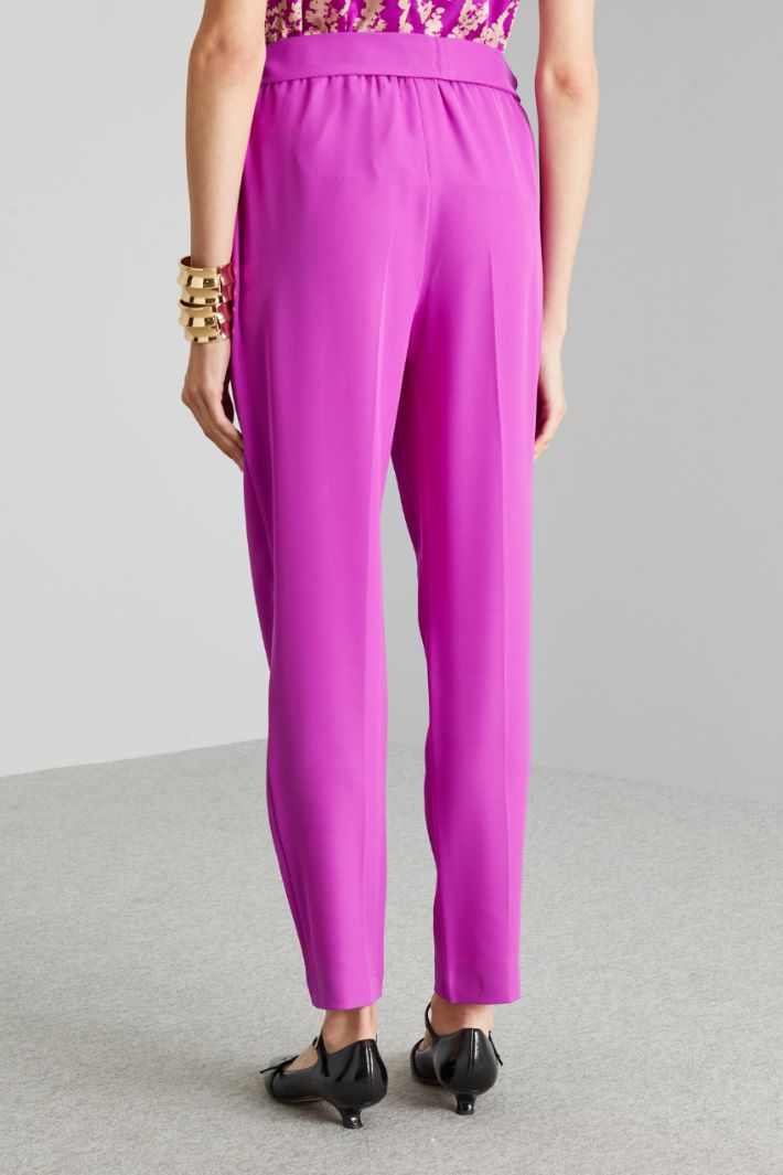 Pantaloni carrot con fusciacca - CICLAMINO - Fashion Market - 4