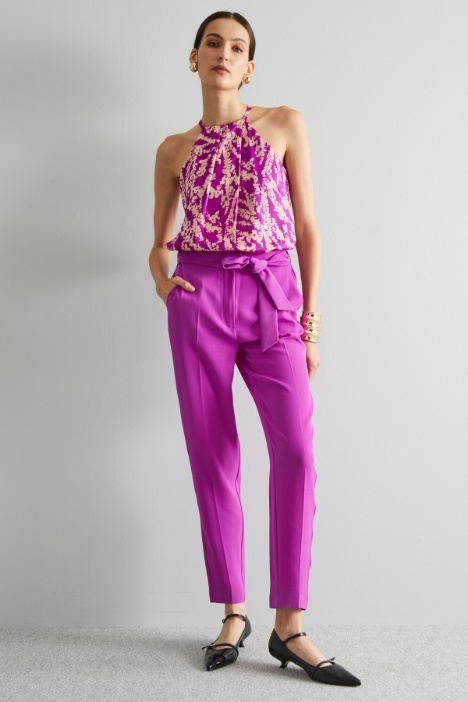 Pantaloni carrot con fusciacca - Fashion Market