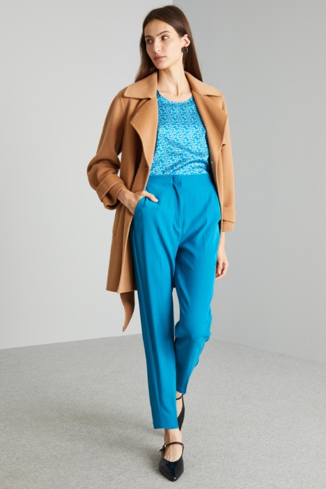 Pantaloni carrot con fusciacca - Fashion Market