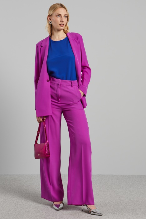 Pantaloni in cady stretch - Fashion Market