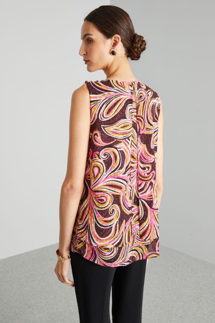 Top fil coupé con balze - BORGOGNA ROSA SENAPE - Fashion Market - 4