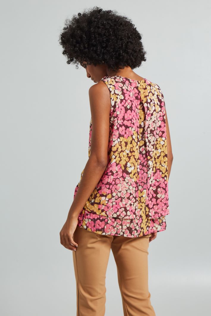 Top fil coupé con balze - ROSA SENAPE BORGOGNA - Fashion Market - 4