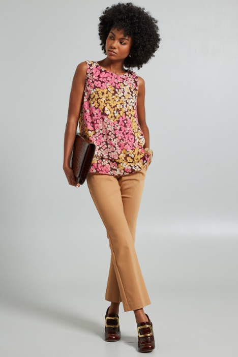 Top fil coupé con balze - Fashion Market