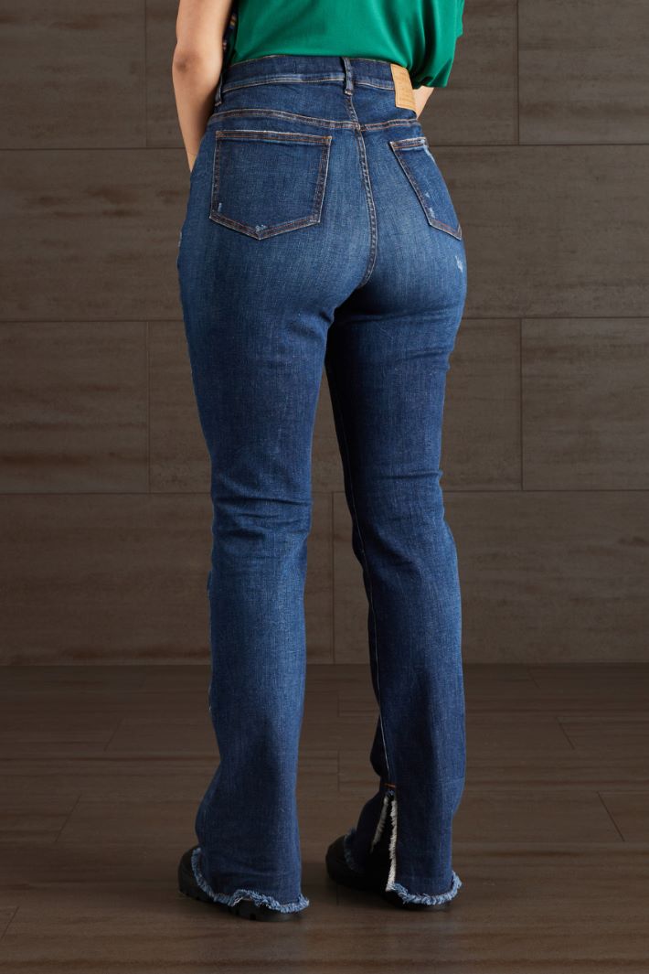 Jeans con spacchi - BLU DENIM - Fashion Market - 4