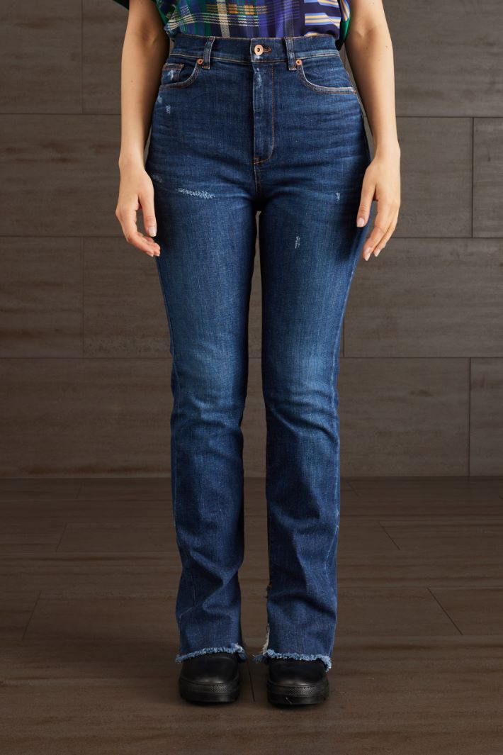 Jeans con spacchi - BLU DENIM - Fashion Market - 2
