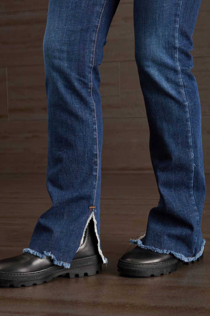 Jeans con spacchi - BLU DENIM - Fashion Market - 3