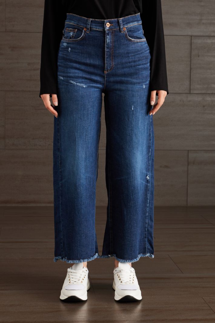 Jeans cinque tasche in denim - BLU DENIM - Fashion Market - 2