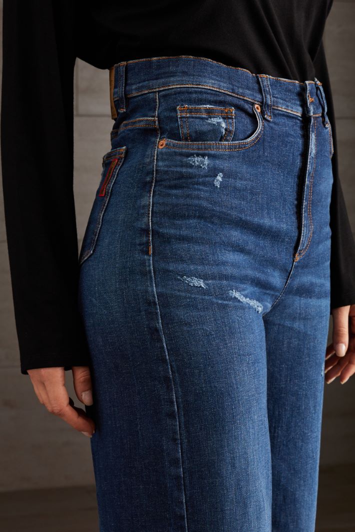 Jeans cinque tasche in denim - BLU DENIM - Fashion Market - 3