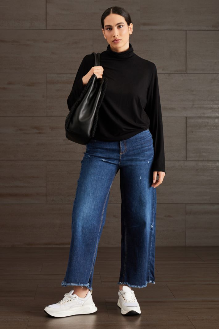 Jeans cinque tasche in denim - BLU DENIM - Fashion Market