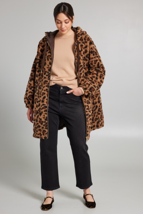 Jeans regular con strass - Fashion Market