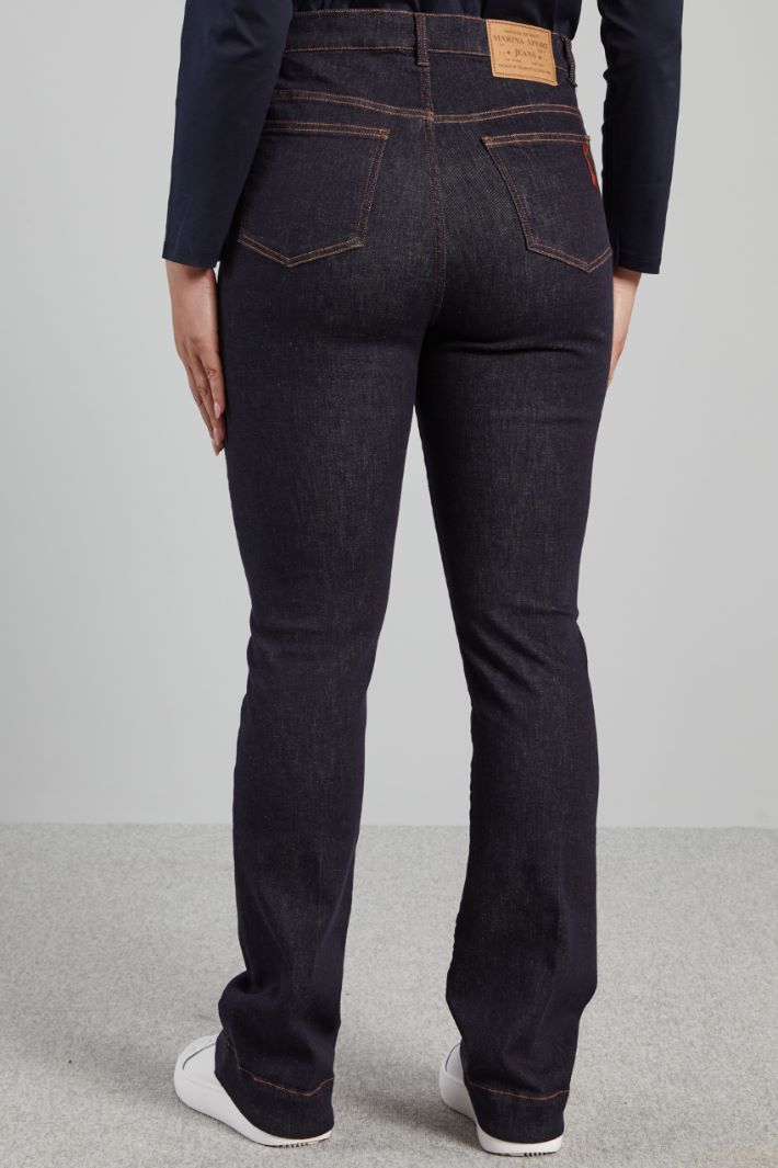 Jeans flare in denim stretch - BLU DENIM - Fashion Market - 4
