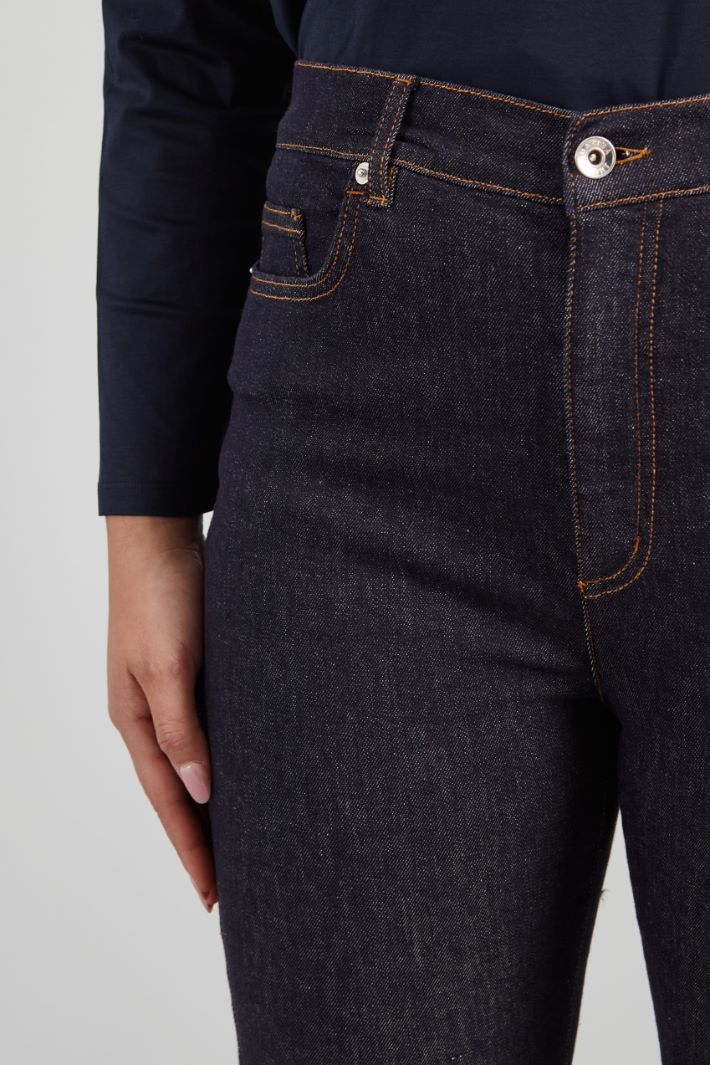 Jeans flare in denim stretch - BLU DENIM - Fashion Market - 3