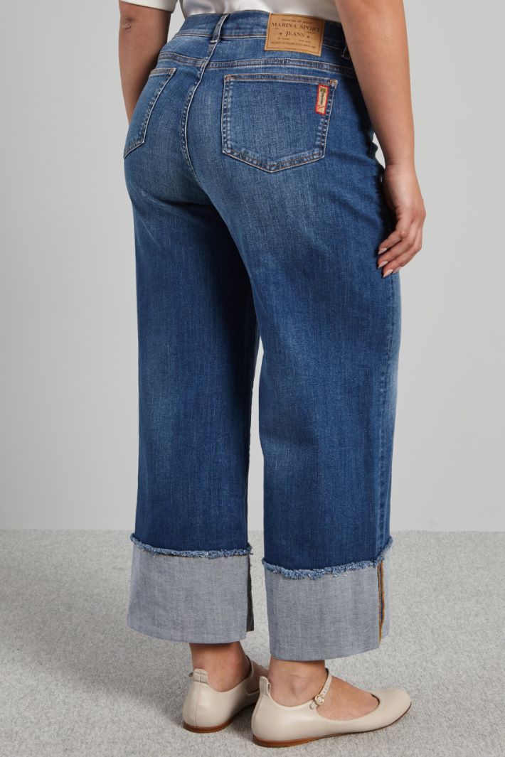 Jeans con risvolto al fondo - BLU DENIM - Fashion Market - 4