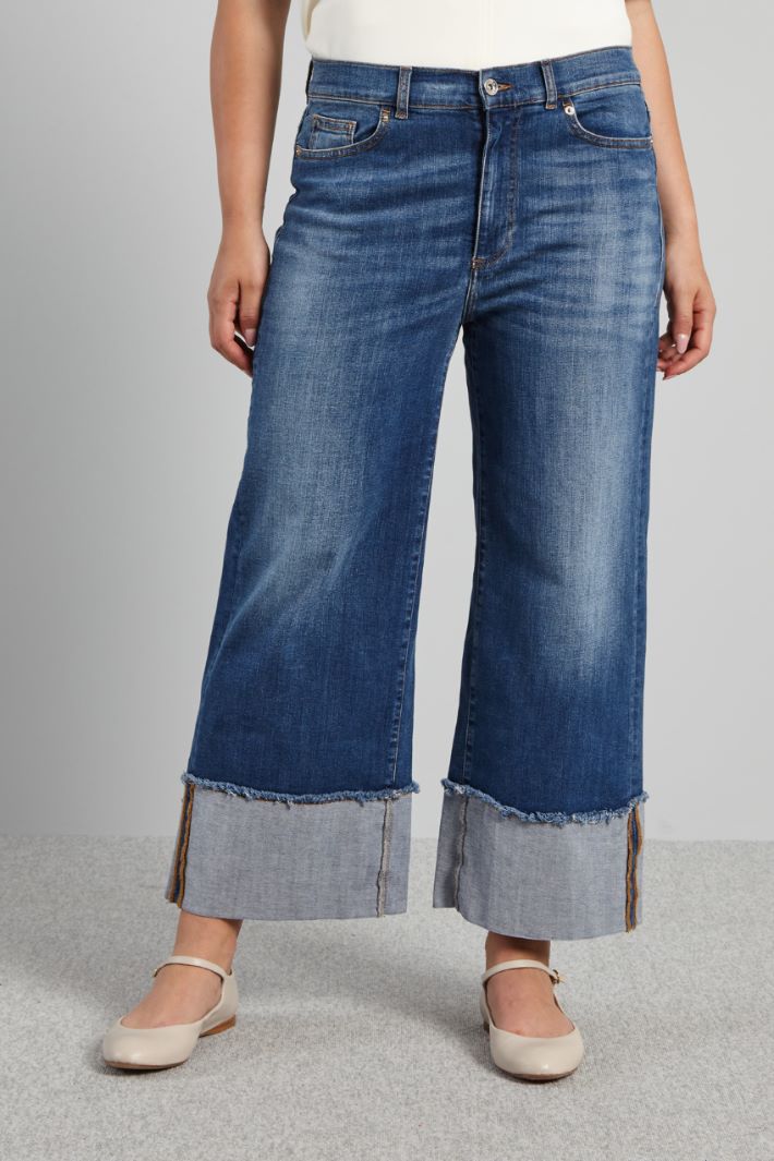 Jeans con risvolto al fondo - BLU DENIM - Fashion Market - 2