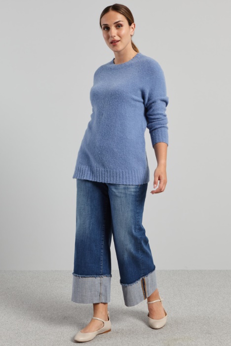 Jeans con risvolto al fondo - Fashion Market