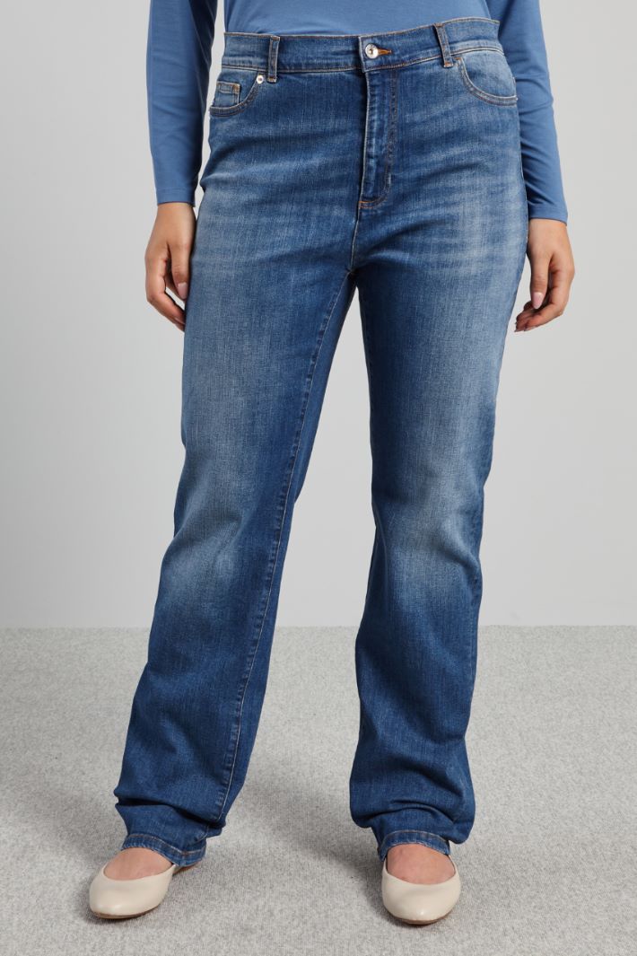 Jeans in denim stretch - BLU DENIM - Fashion Market - 2