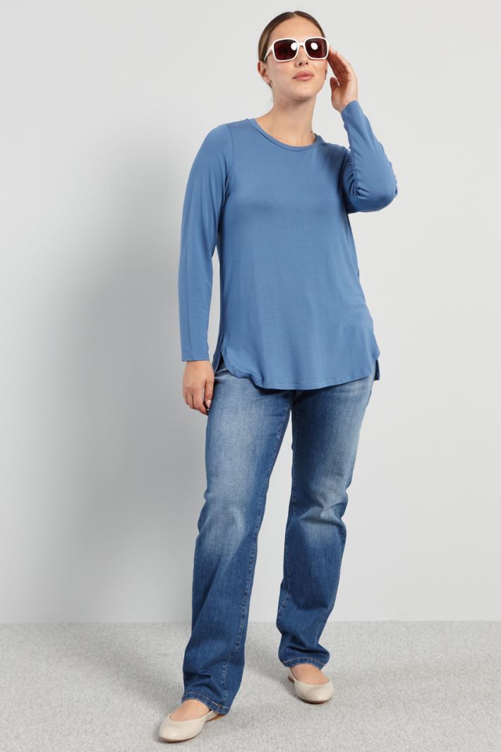 Jeans in denim stretch - BLU DENIM - Fashion Market