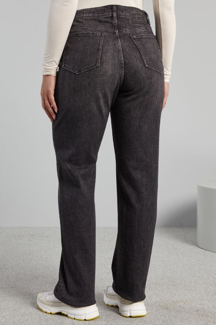 Jeans in denim stretch - ANTRACITE - Fashion Market - 4