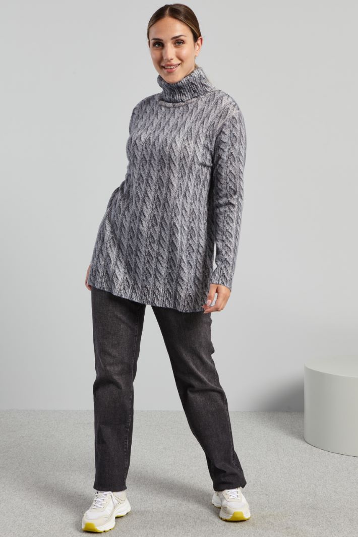 Jeans in denim stretch - ANTRACITE - Fashion Market