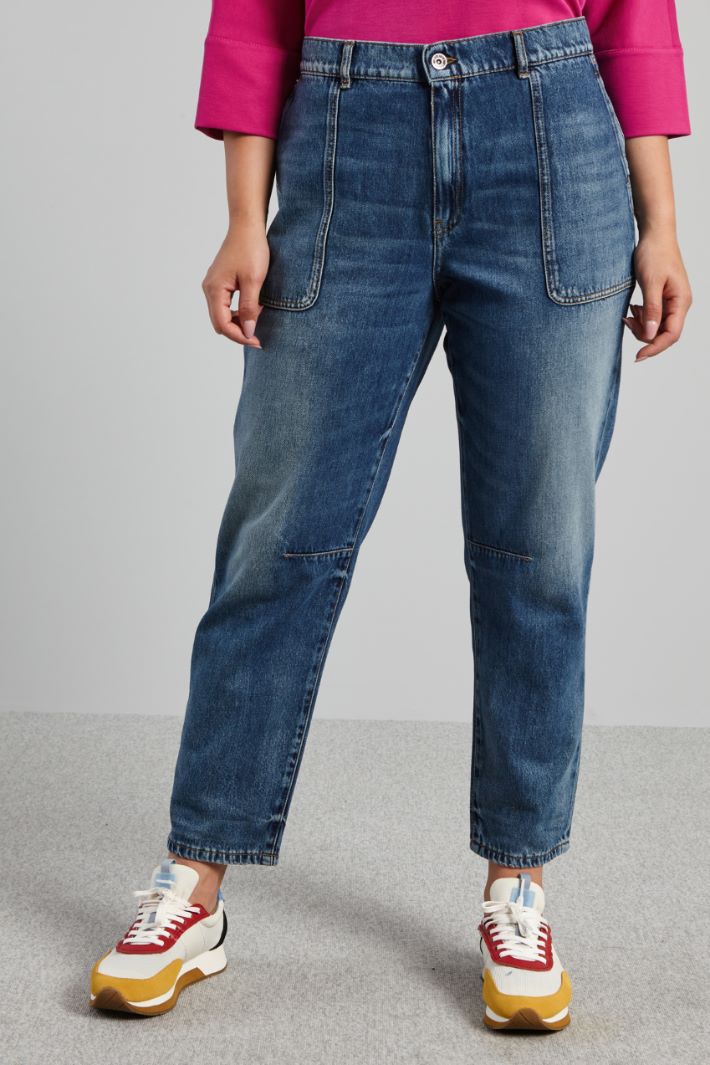 Jeans in puro cotone - BLU DENIM - Fashion Market - 2