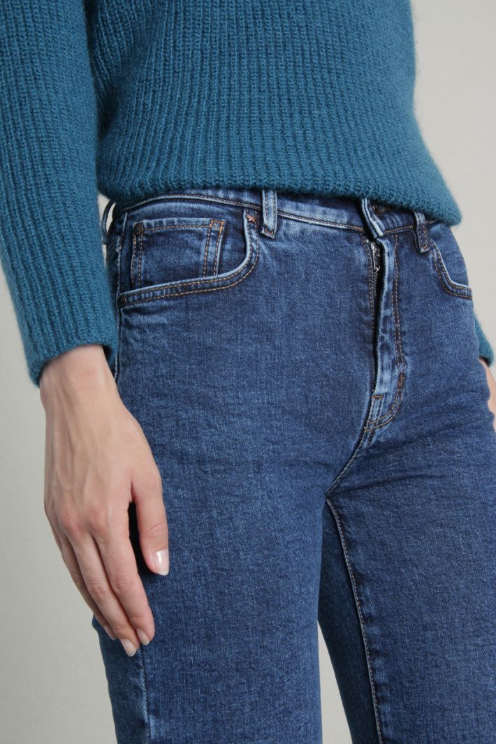 Jeans dritti in denim - BLU DENIM - Fashion Market - 3